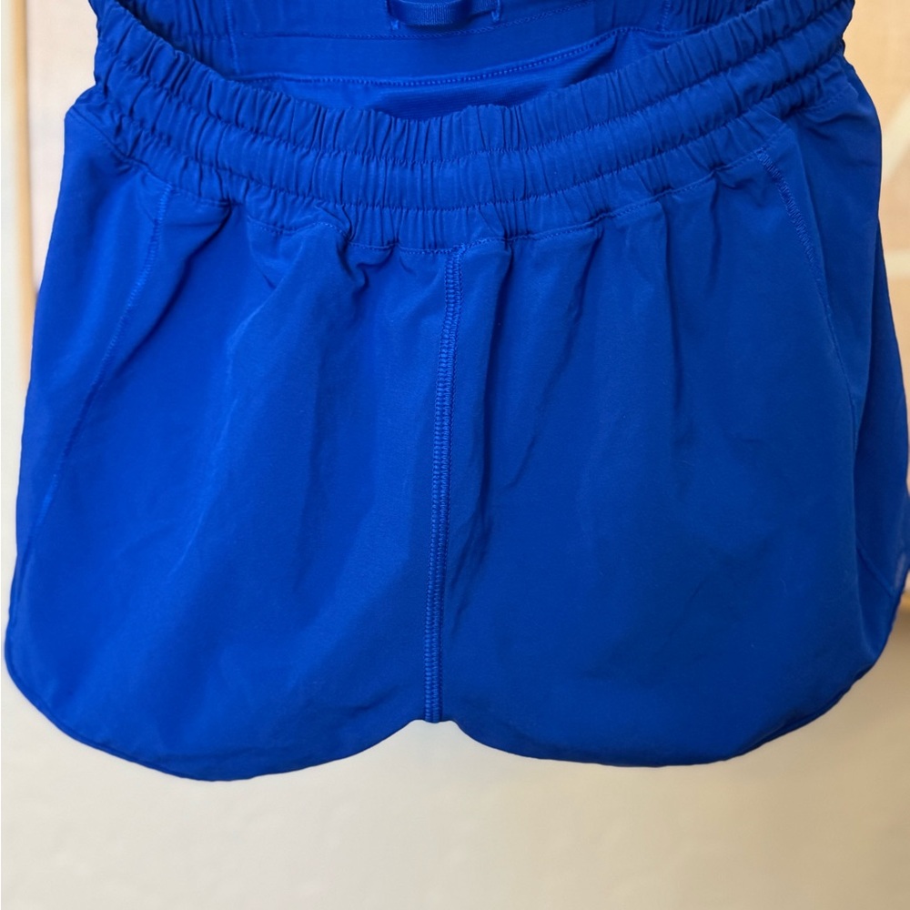 Lululemon Athletica Blue Athletic Shorts Lightweight Moisture-Wicking